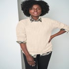 Cable Crewneck Sweater image number null