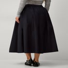 Elastic Back Full Midi Skirt image number null