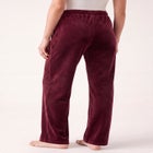 Stretch Velour Wide Leg Pull-on Pants image number 1