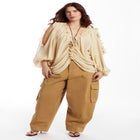 Draped Off-The-Shoulder Blouse image number null