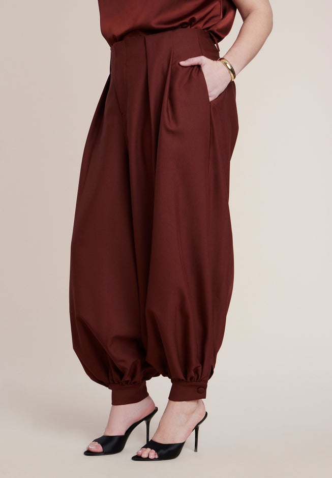 Balloon Trouser With Pleats image number 2