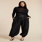 Balloon Trouser With Pleats image number null