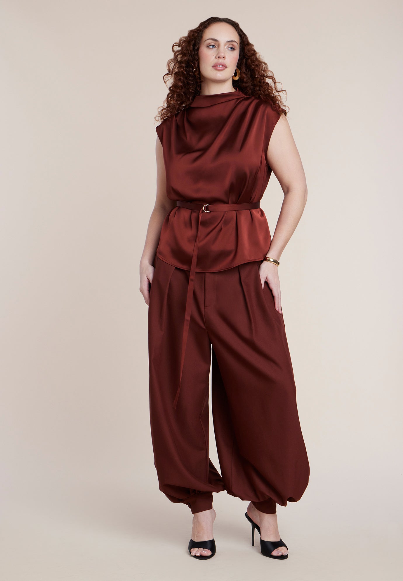 Balloon Trouser With Pleats image number 0