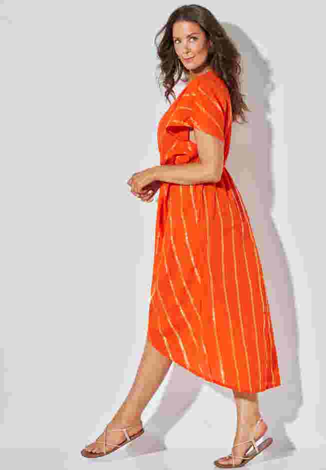 Twist Front Shimmer Cover Up Dress image number 2