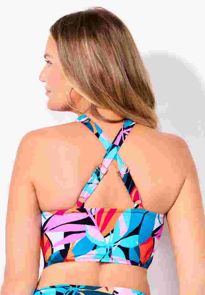 Longline High Neck Bikini Top image number 1