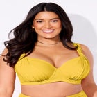 Bra Sized Drape Front Underwire Bikini Top image number null