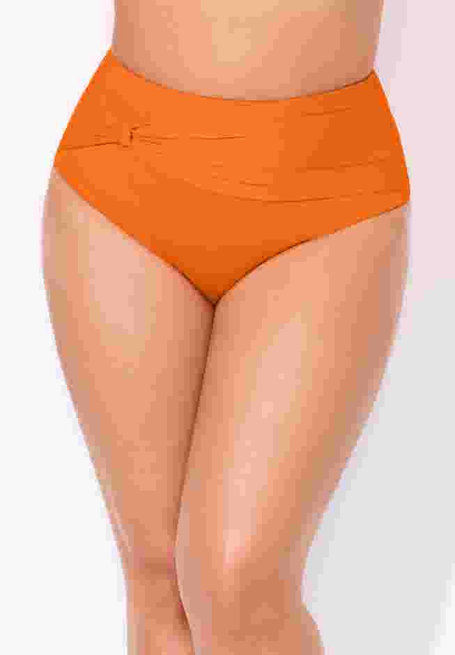 Side Knot Drape Overlay High Waist Swim Brief image number 0