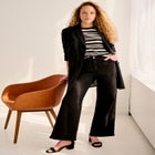 5-Pocket Wide Leg Jeans image number null