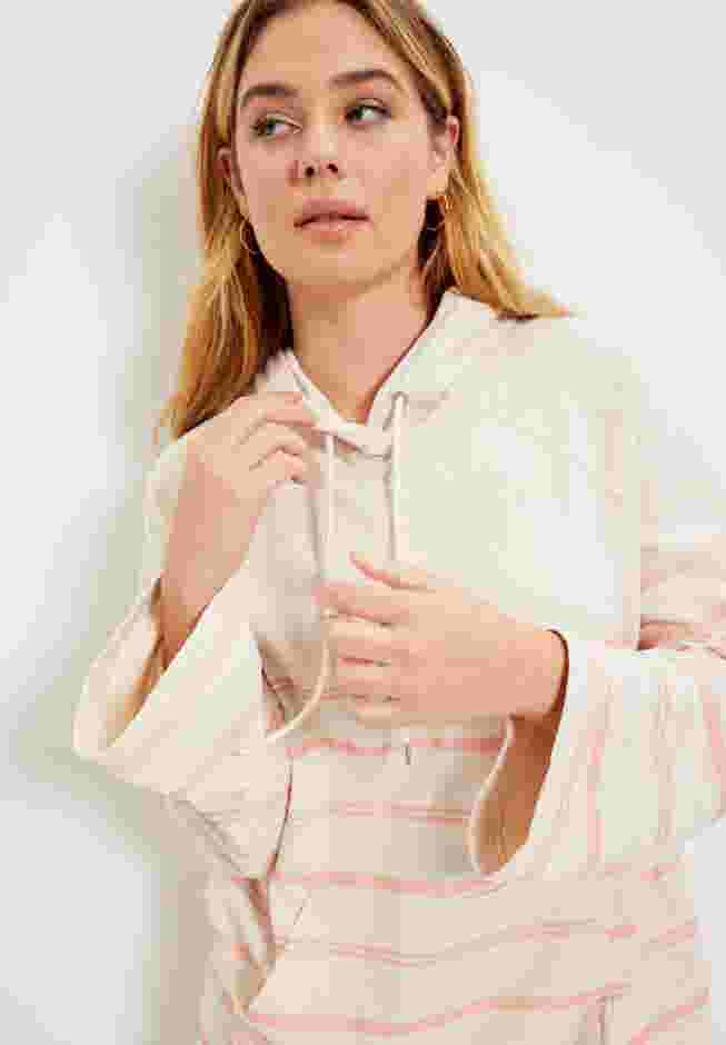 Bell-Sleeve French Terry Sweatshirt image number 5