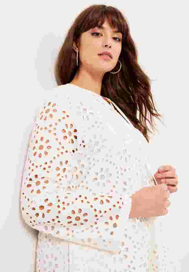 Eyelet Shirtdress image number 1