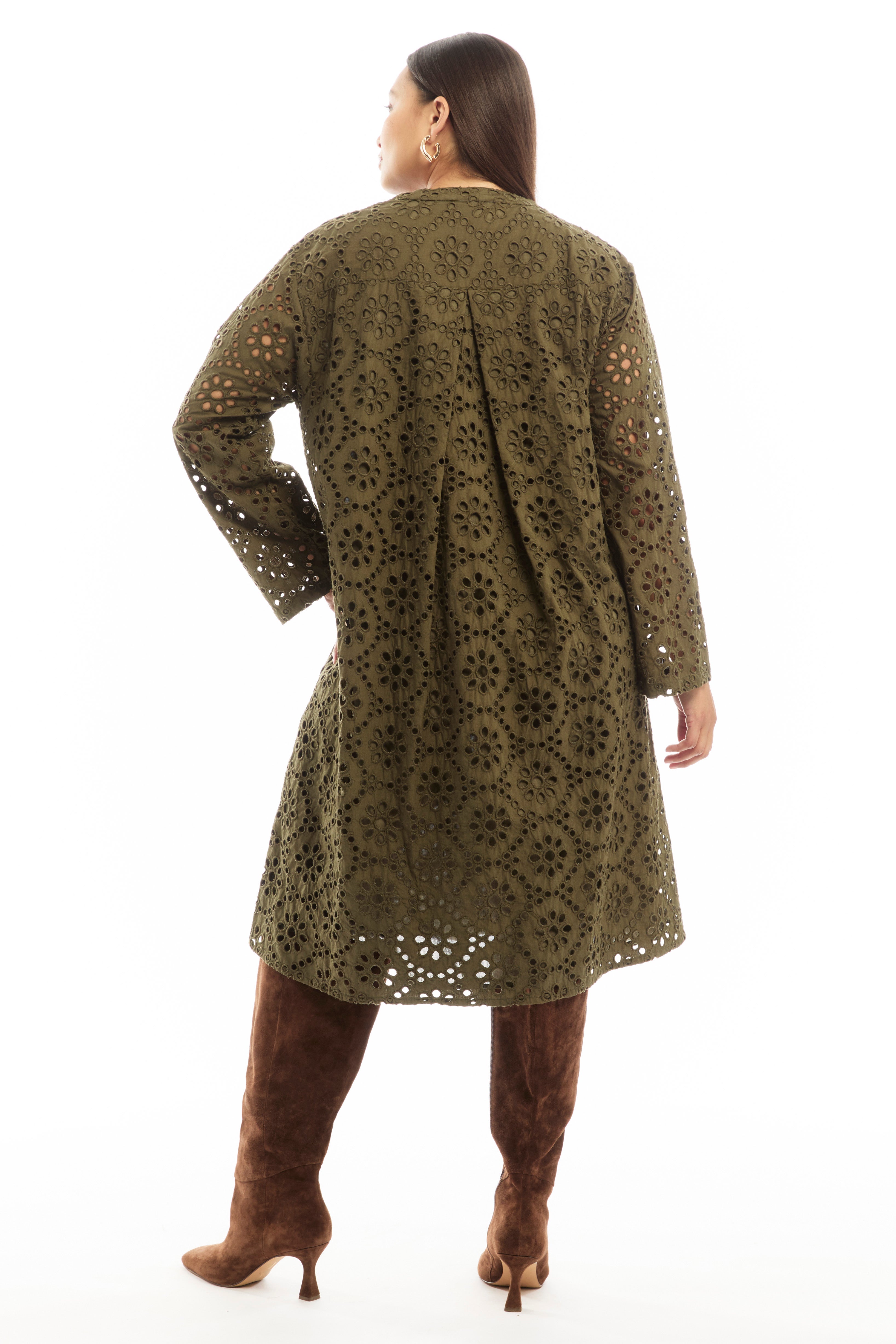 Eyelet Shirtdress image number 2