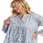 Eyelet Midi Shirtdress image number 3