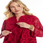 Eyelet Midi Shirtdress image number 3