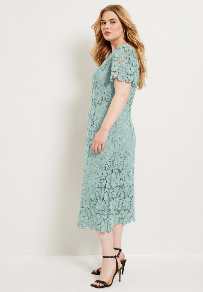 Square-Neck Lace Dress image number 2