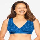 Comfort Choice® Velcro Crossover Wireless Lounge Bra image number null