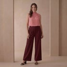 Stretch Knit Crepe Wide Leg Pant image number null