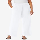 Stretch Knit Crepe Wide Leg Pant image number null