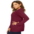 Fine Gauge Button-Front Cardigan image number null
