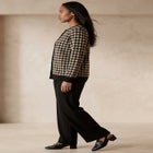 Fine Gauge Button-Front Cardigan image number null