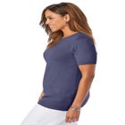 Fine Gauge Crewneck Knit Shell image number null