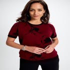 Fine Gauge Crewneck Knit Shell image number null