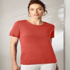 Fine Gauge Crewneck Knit Shell image number null