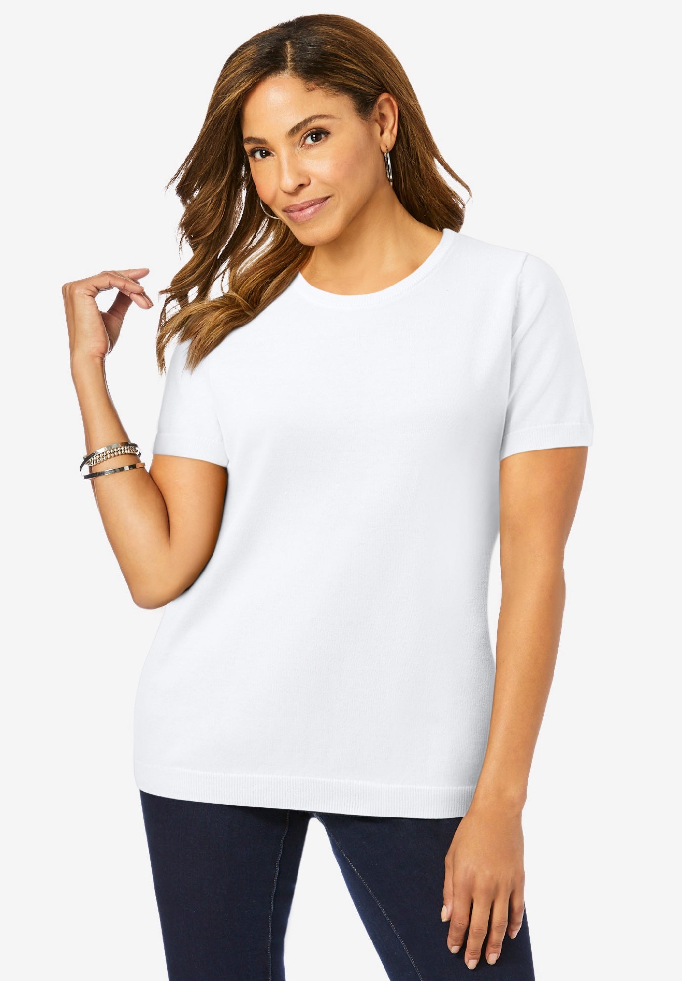 Fine Gauge Crewneck Shell image number 0