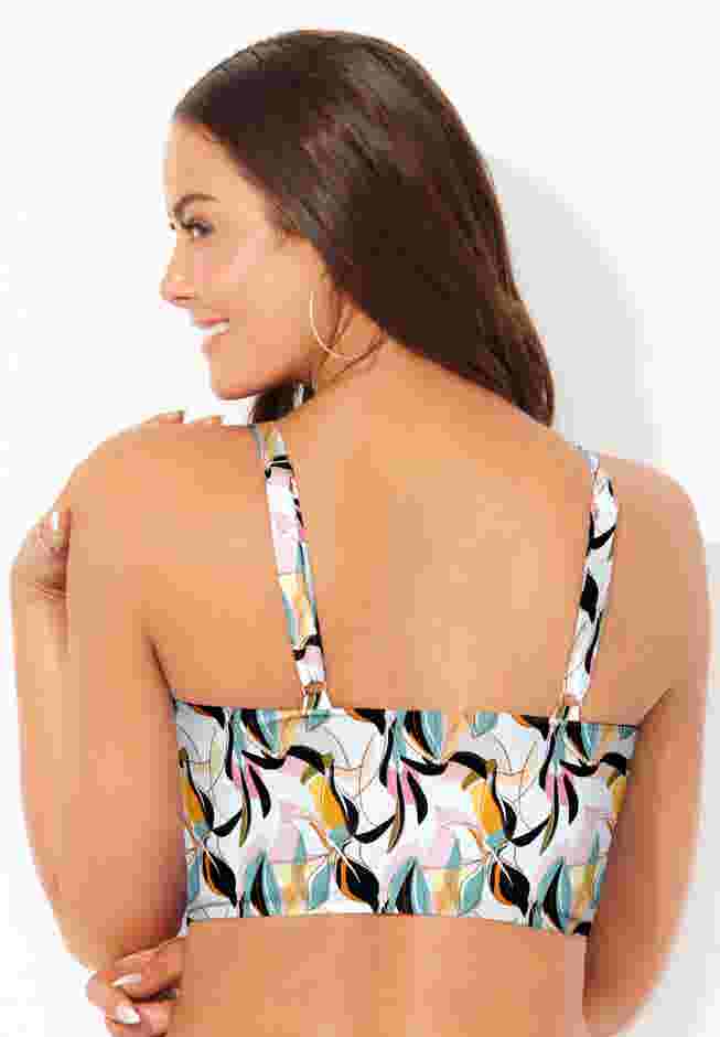 Cut Out Longline Bikini Top image number 1