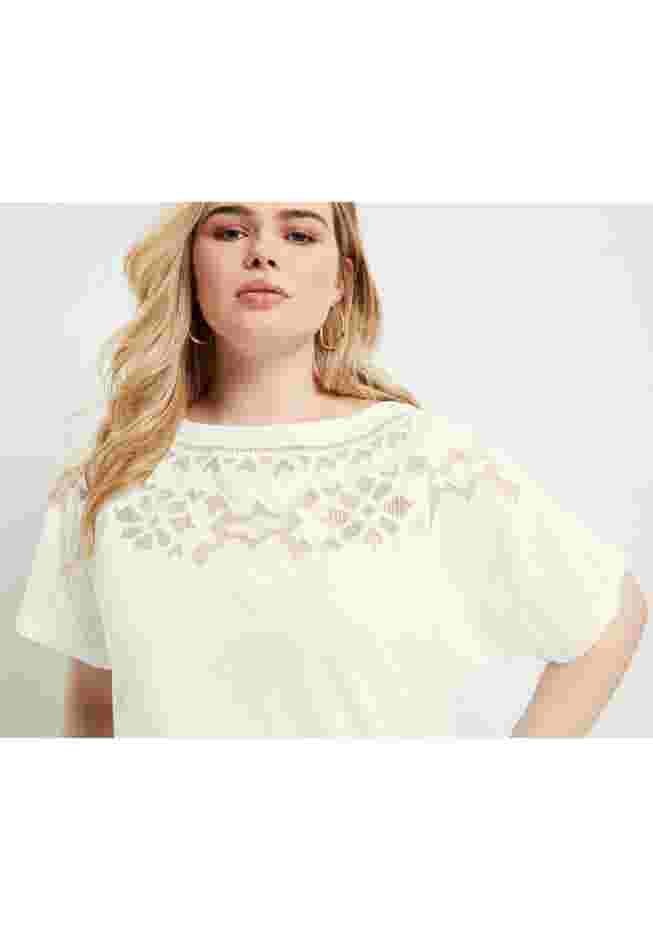 Openwork Boatneck Shirt image number 3