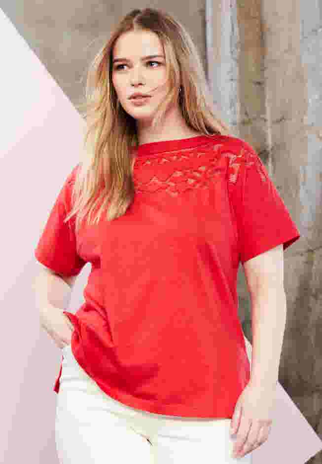 Openwork Boatneck Shirt image number 0