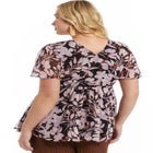 Faux Wrap Fit-and-Flare Top image number 2
