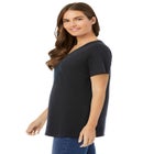 Perfect Short-Sleeve V-Neck Tunic image number null