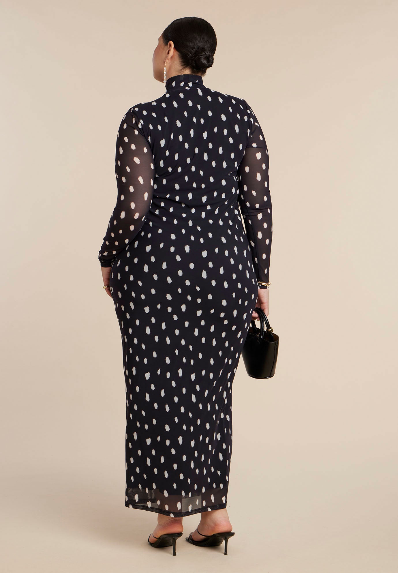 Mesh Print Maxi Dress image number 2