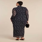 Mesh Print Maxi Dress image number null