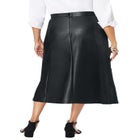 Faux Leather Midi Skirt image number null
