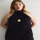 Asymmetric Hem Halter Top image number null