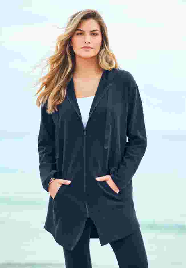 Fleece Zip Hoodie Sweatshirt image number 5