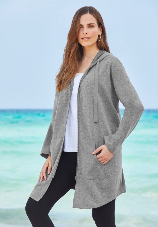 Fleece Zip Hoodie Sweatshirt image number 6