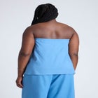 Linen Blend Column Tube Top image number null