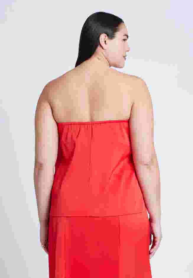 Column Satin Tube Top image number 1