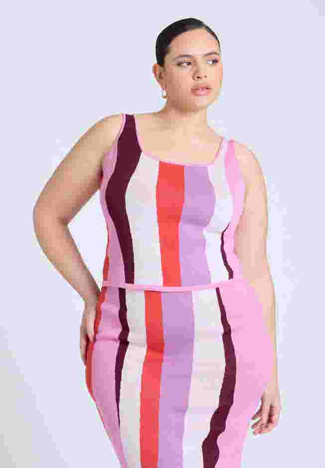 Intarsia Square Neck Tank image number 1