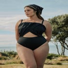 Crossover Strapless One Piece image number null