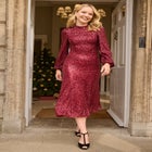 A-Line Sequin Midi Dress image number 1