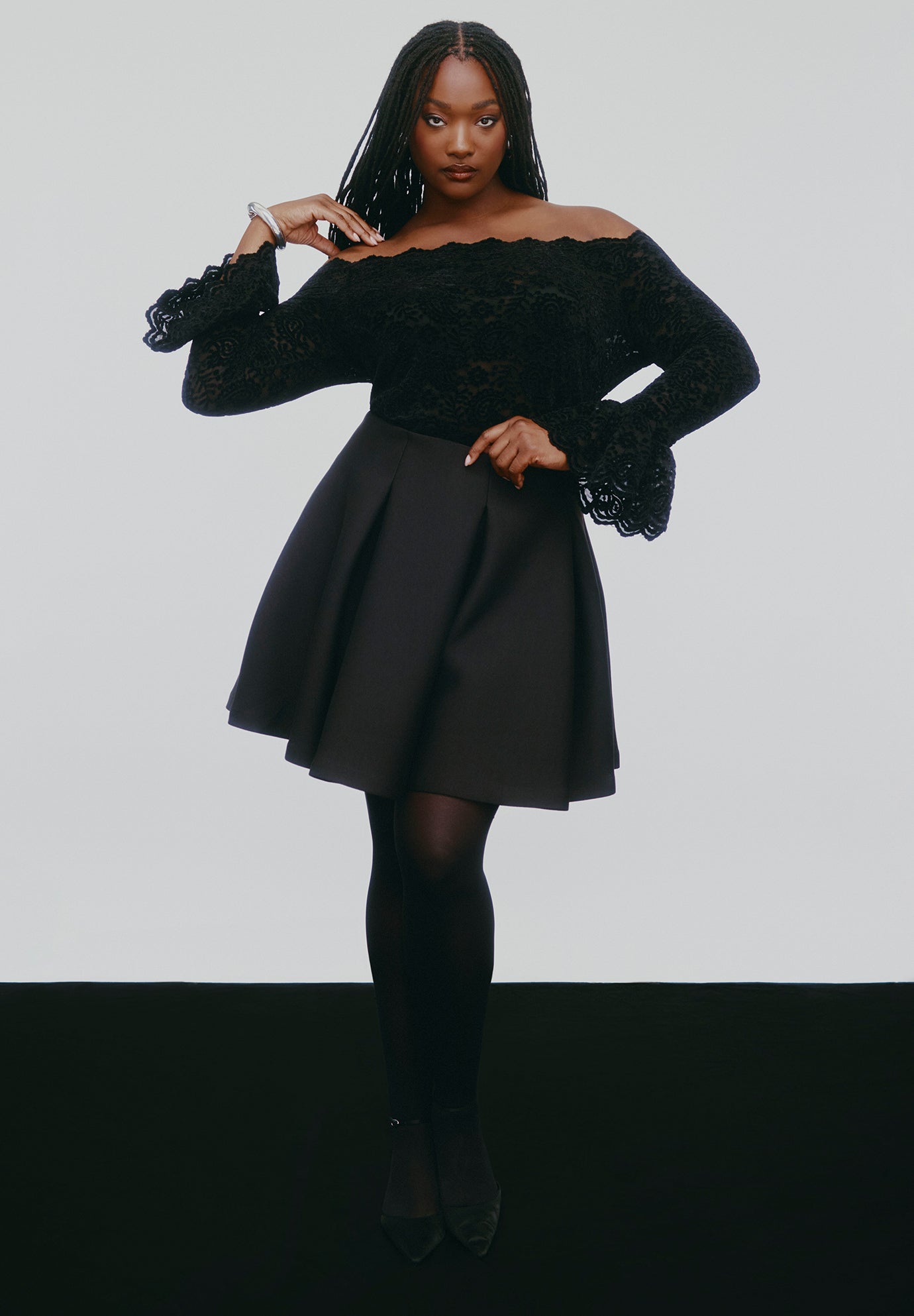 Flouncy Pleated Mini Skirt image number 0