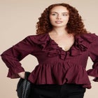 Romantic Ruffle Blouse image number null