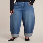 Cuffed Barrel-Leg Jean image number 1