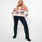 Novelty Reindeer Cardigan Sweater image number null