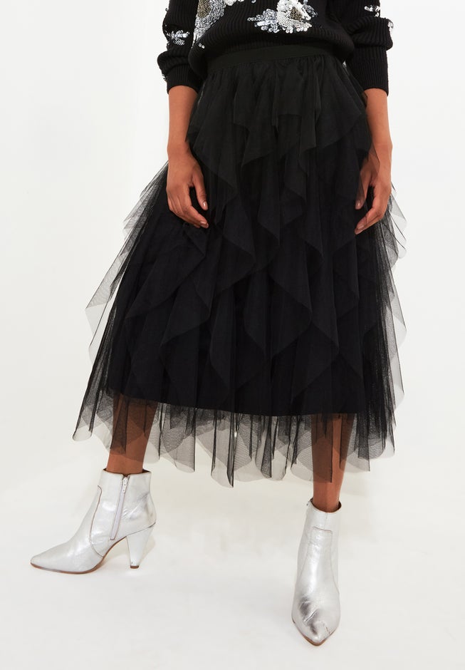Tulle Midi Skirt image number 3