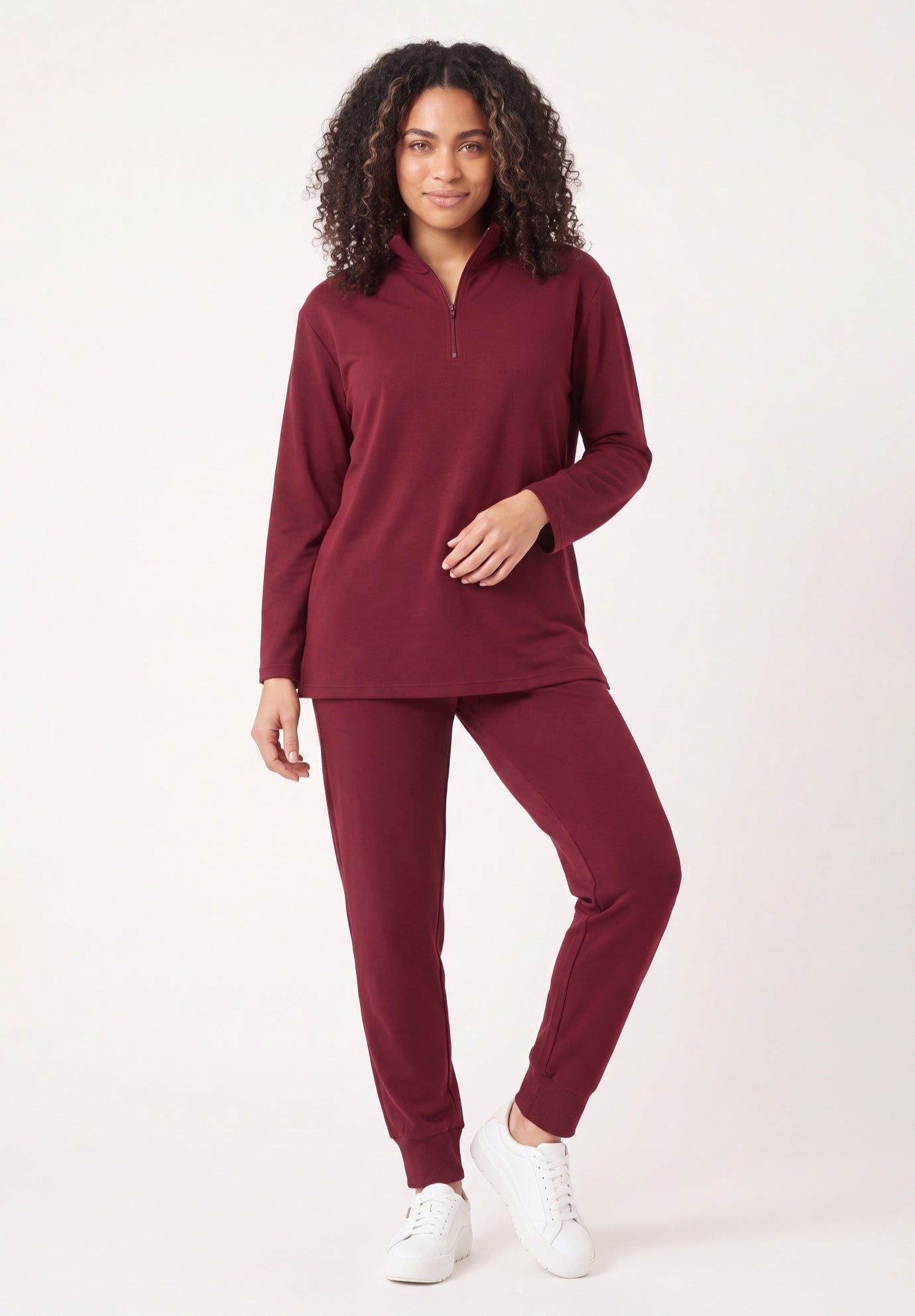 &frac14; Zip Collar French Terry Sweatshirt image number 0