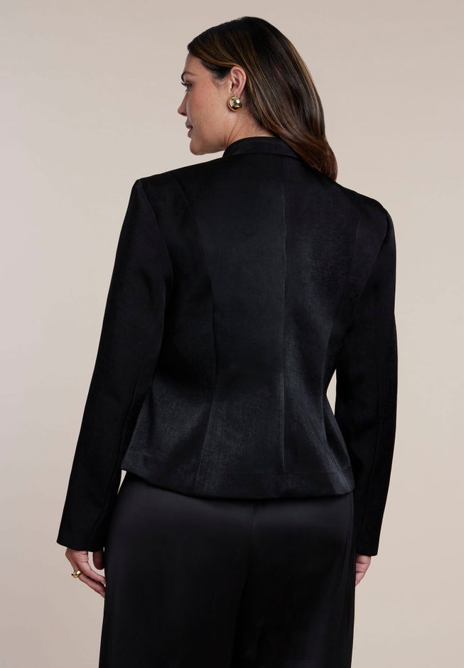 Fitted Satin Jacket image number 1
